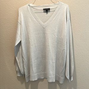 Lane Bryant silver sweater
